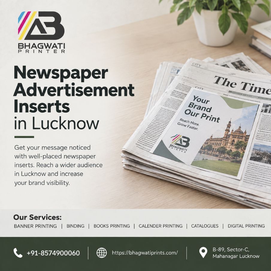 Newspaper Advertisement Inserts in Lucknow